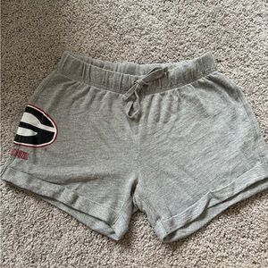 UGA PINK Grey Sweatshorts